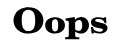 Oopsのロゴ